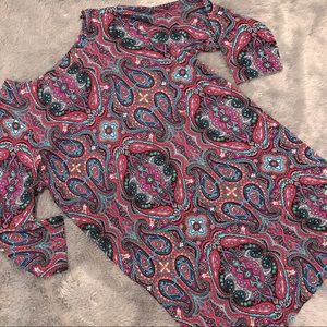Forever 21 Mini Paisley Shift Dress